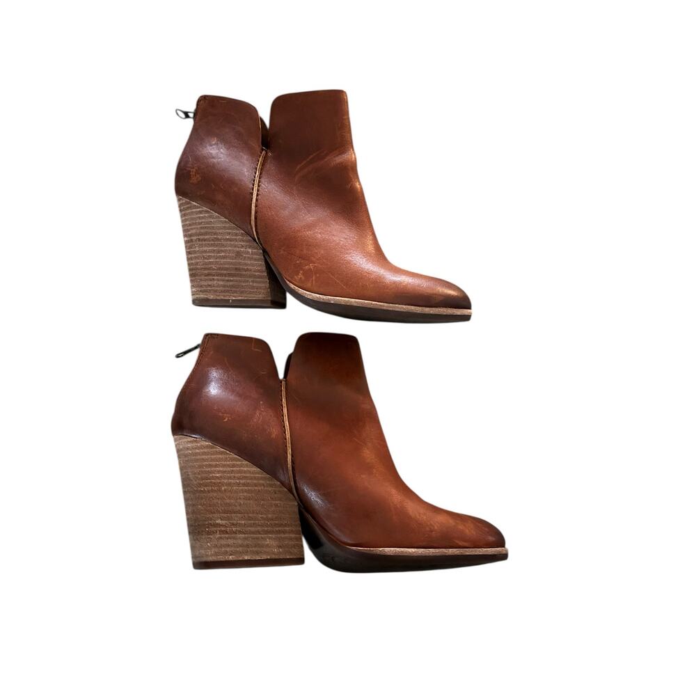 Brown Leather Ankle Boots - Picture 7 of 10
